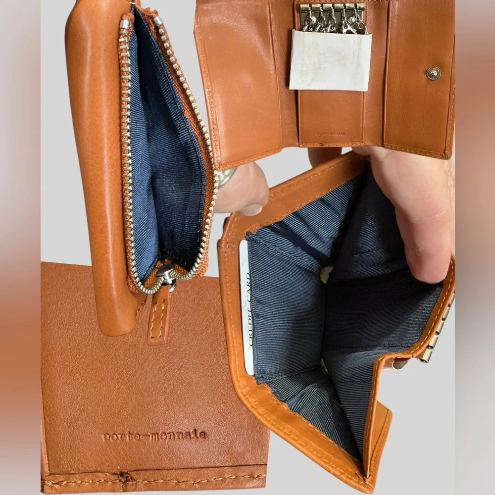 Reseller Wallet Key Holder Lot Kenzo Louis Quatorze Kansaiman Leather Bundle - Picture 5 of 15